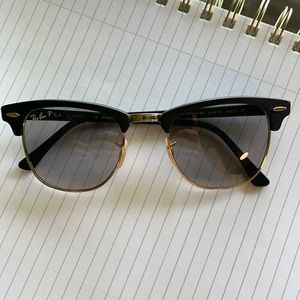 Gently used RayBan Polarized Clubmaster sunglasses